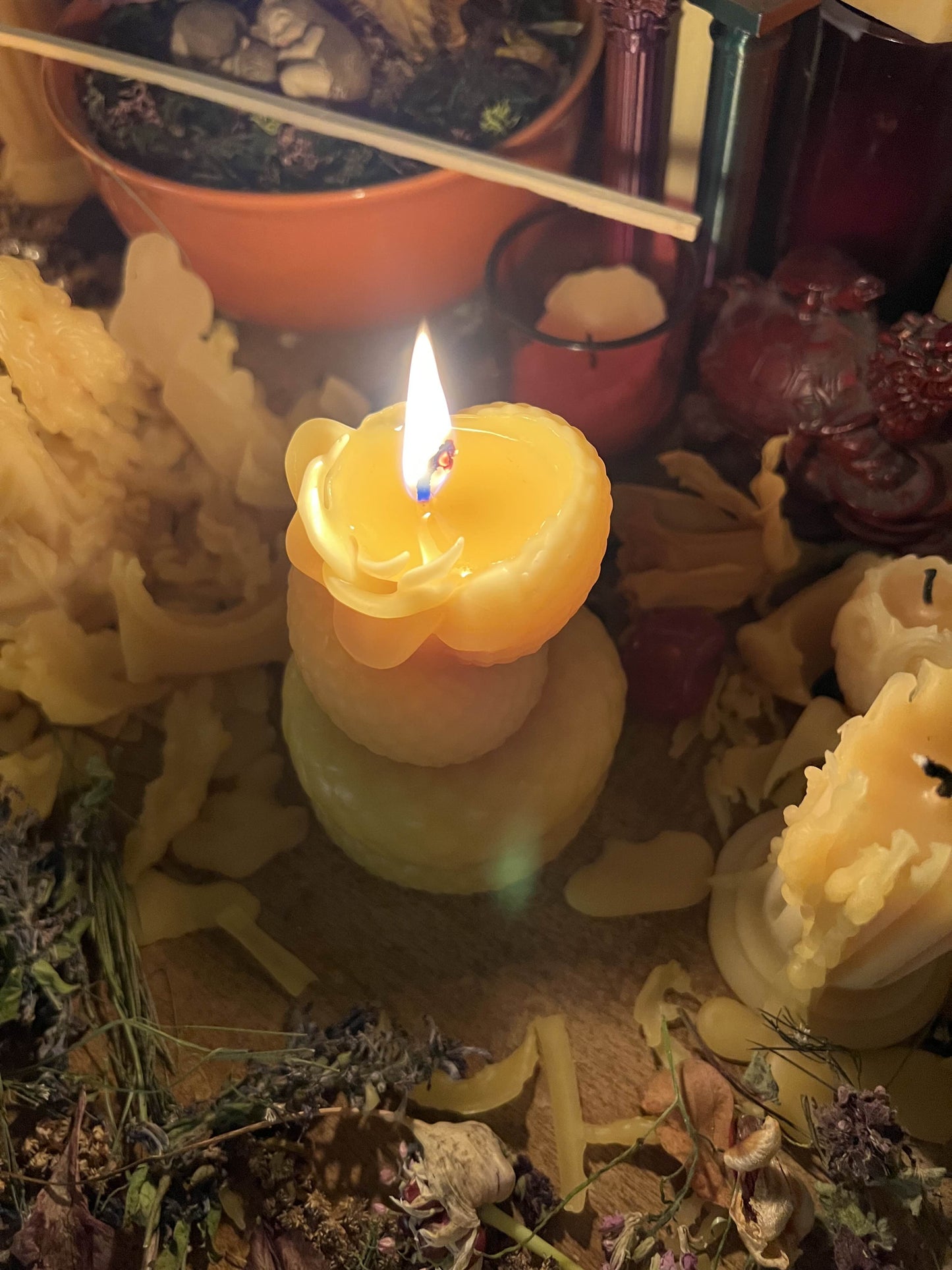Serpent Rose Candle