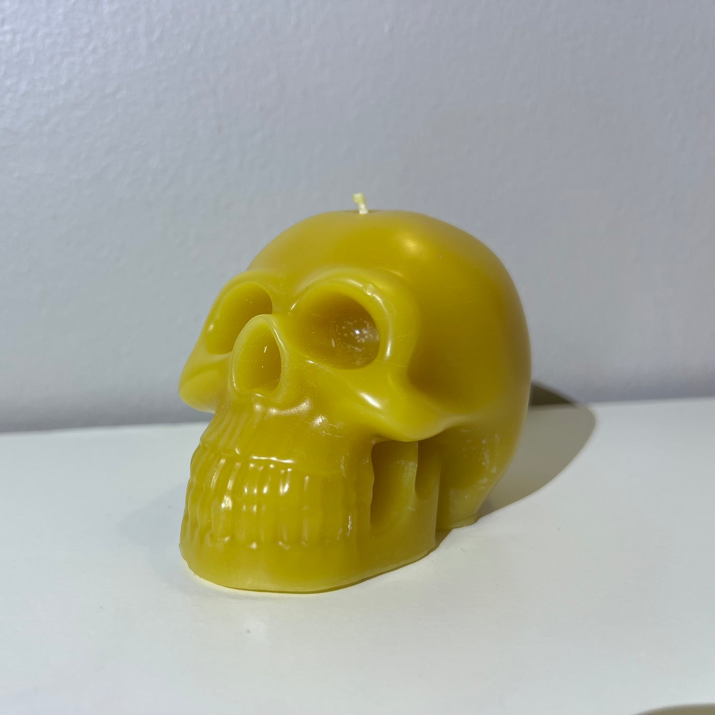Skull Beeswax Candle