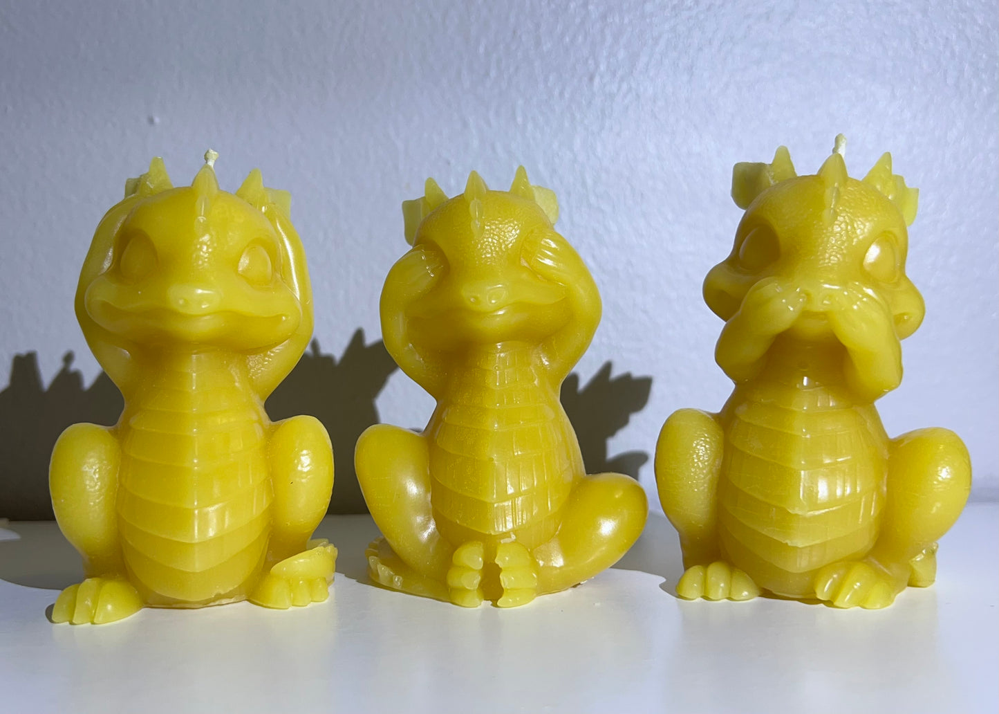 No Evil Dragons Beeswax Candle Set
