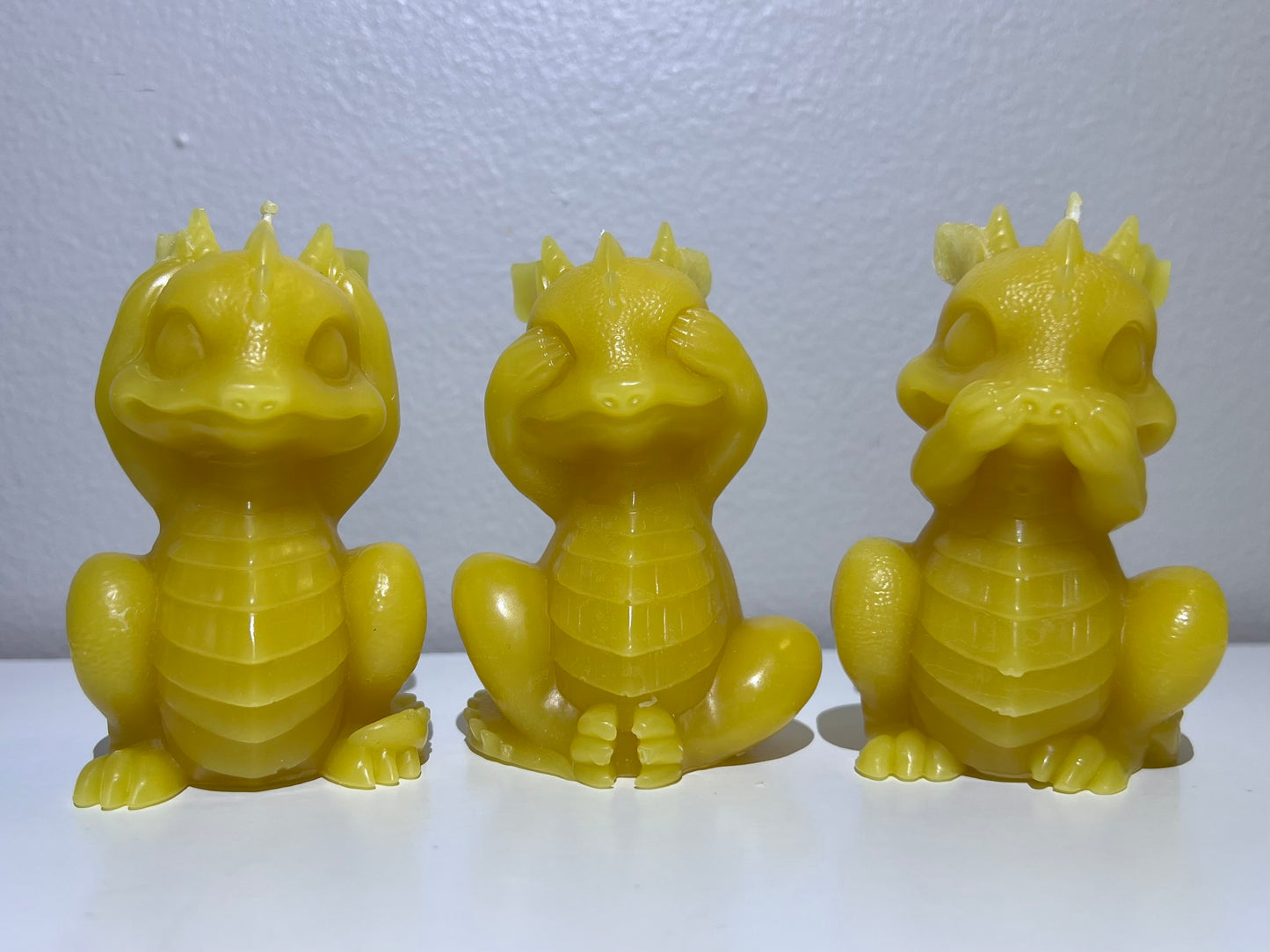 No Evil Dragons Beeswax Candle Set