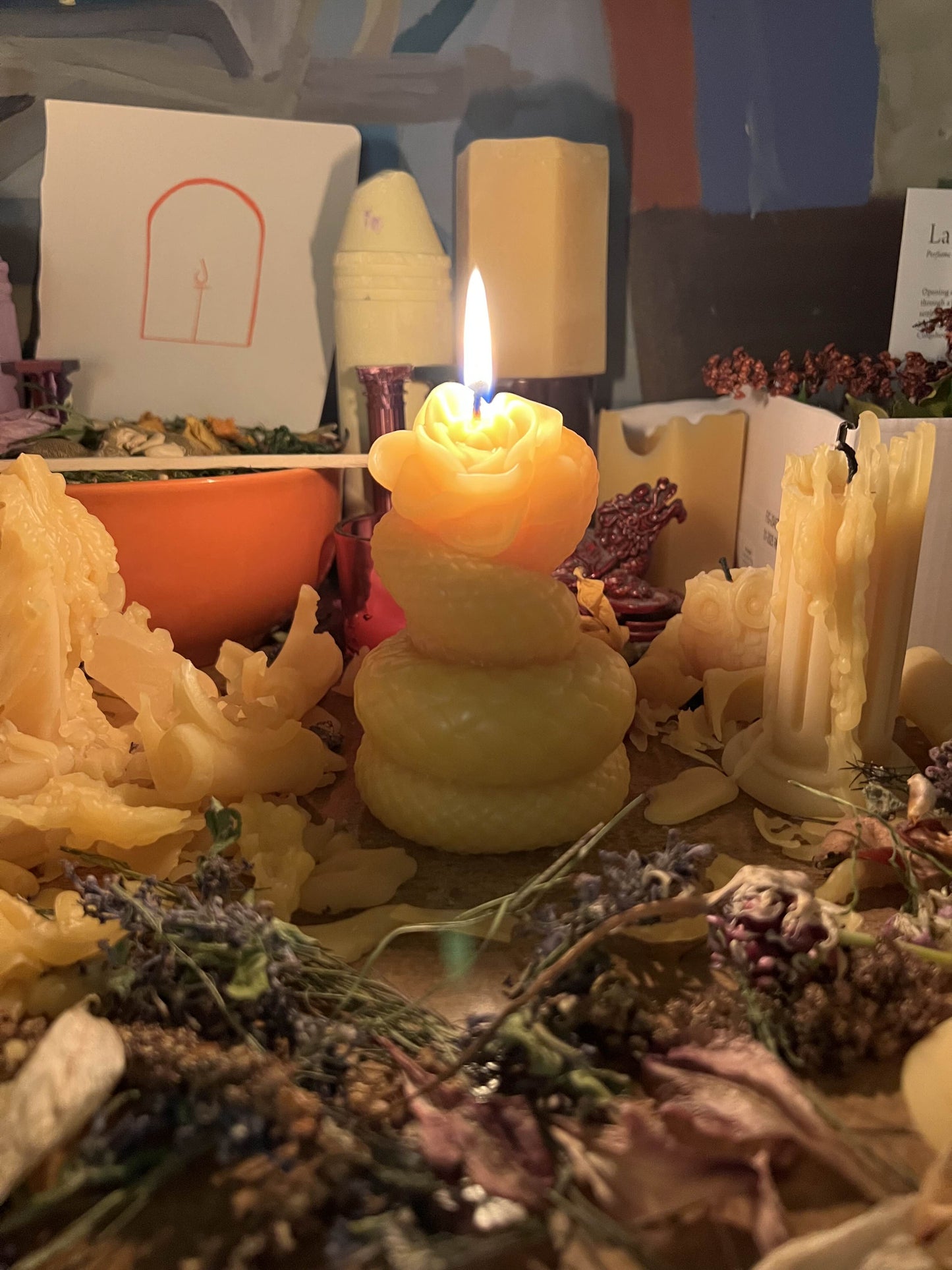 Serpent Rose Candle