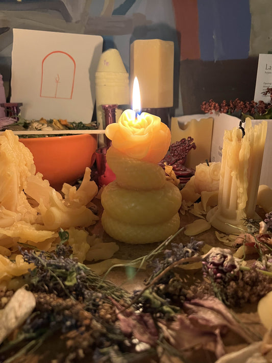 Serpent Rose Candle